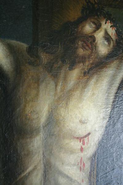 tableau du maître-autel : Crucifixion (la), détail