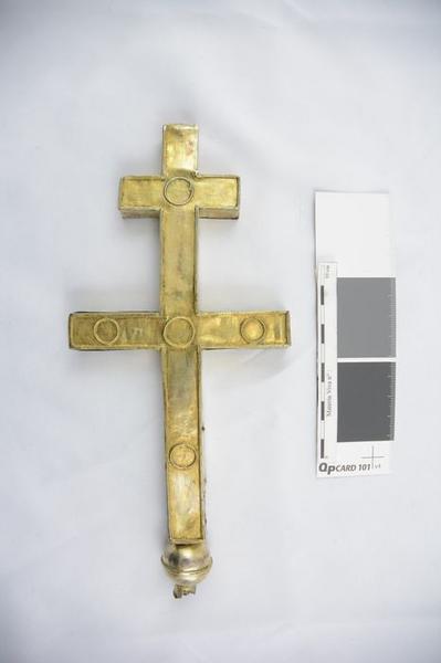 croix-reliquaire, vue générale du revers