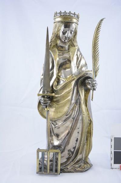 statue : sainte Foy, vue générale