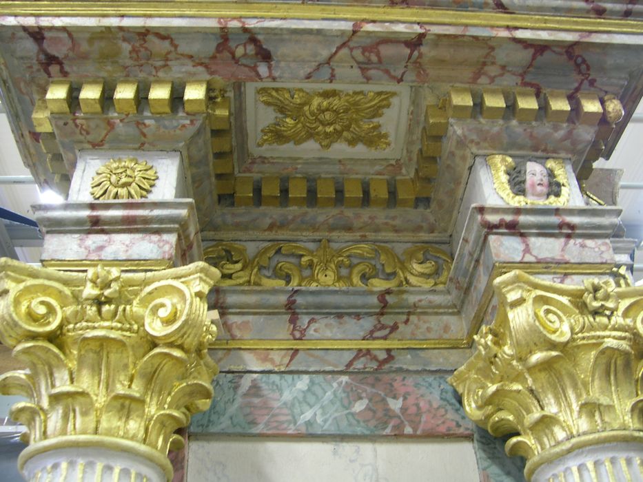 autel, retable (autel secondaire), détail