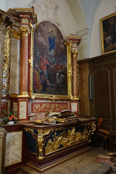 autel, retable secondaire sud, tableau (scène non identifiée), vue générale - © Ministère de la Culture (France), Médiathèque du patrimoine et de la photographie (département de la documentation), tous droits réservés