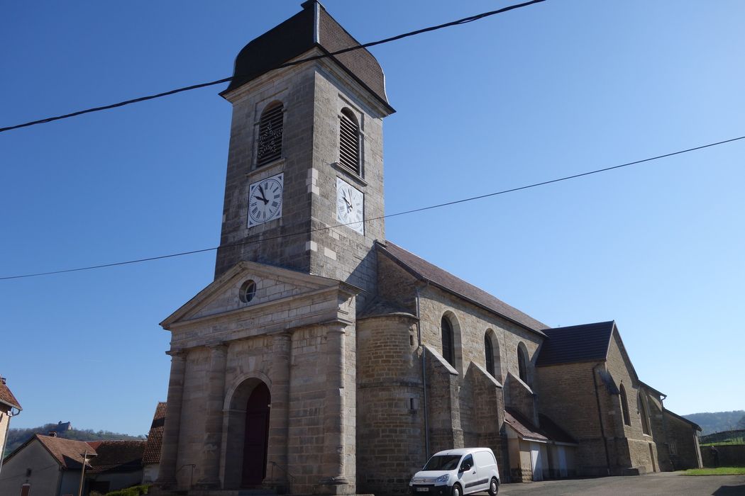 Église Saint-Martin : Ensemble sud-ouest, vue générale