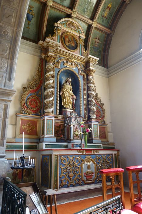 retable latéral sud, statue : Vierge de l'Immaculée Conception
