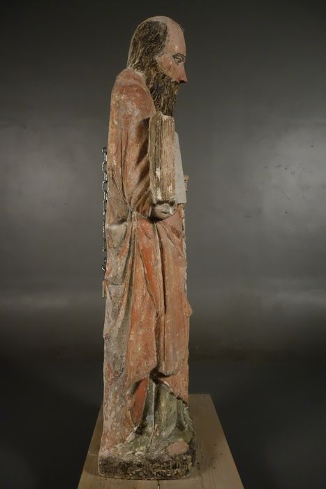 statue : Saint Paul, profil droit, vue générale