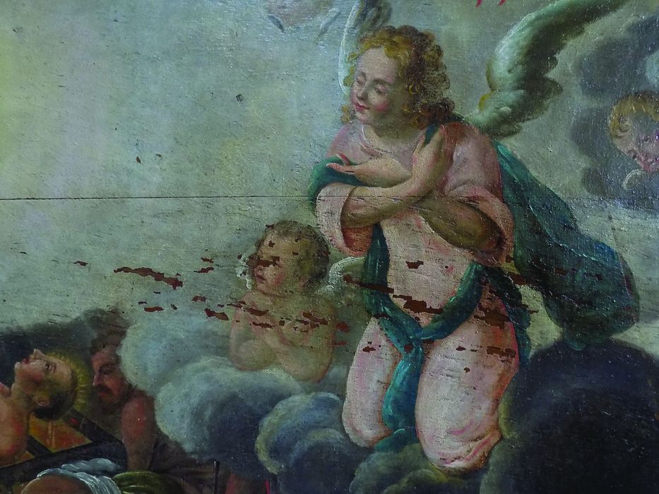 tableau : Martyre de saint Laurent (le), détail