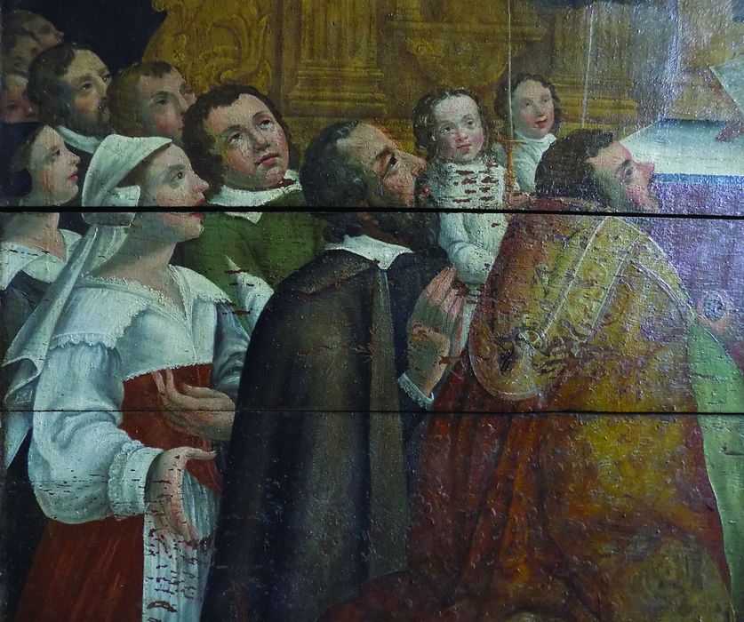 tableau : Martyre de saint Laurent (le), détail