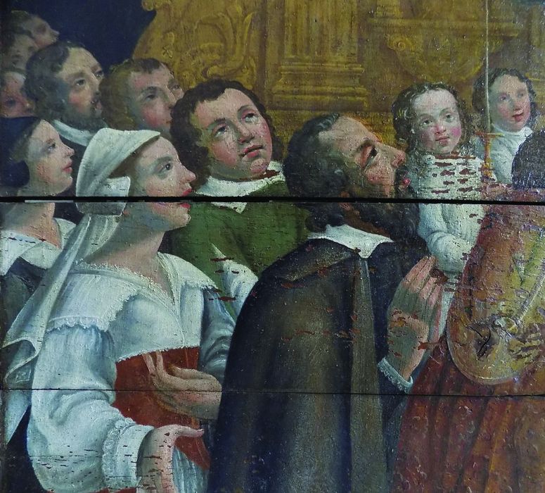 tableau : Martyre de saint Laurent (le), détail