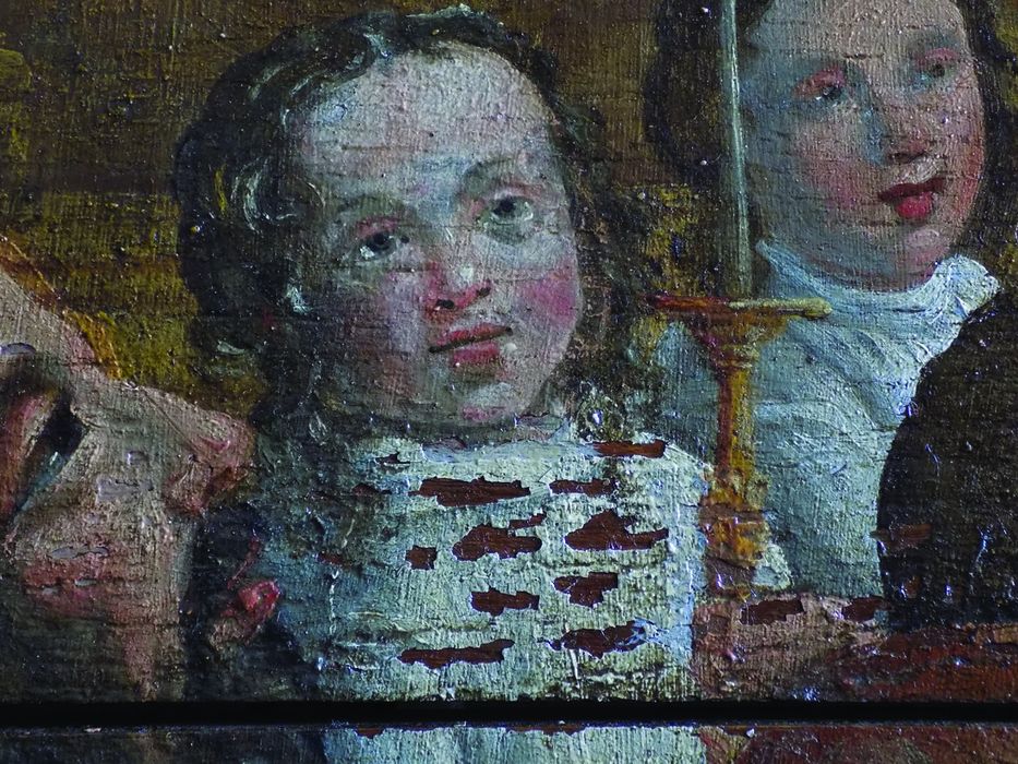 tableau : Martyre de saint Laurent (le), détail