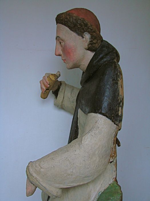 Statue : Saint Fiacre, vue partielle