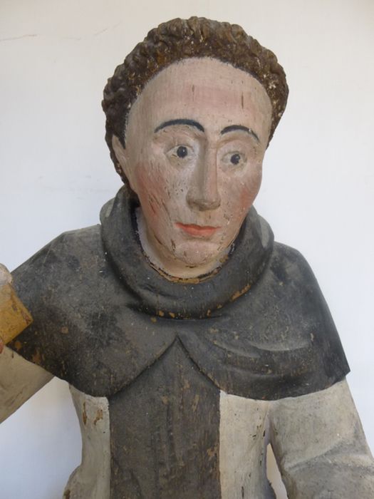 Statue : Saint Fiacre, vue partielle