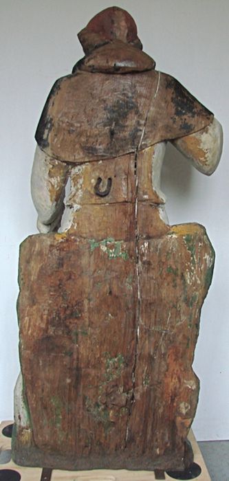 Statue : Saint Fiacre, revers, vue générale