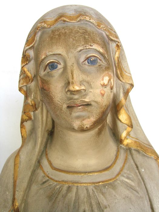 statue : Vierge de l'Immaculée conception, détail