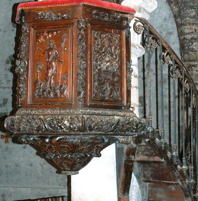 chaire à prêcher, vue partielle
