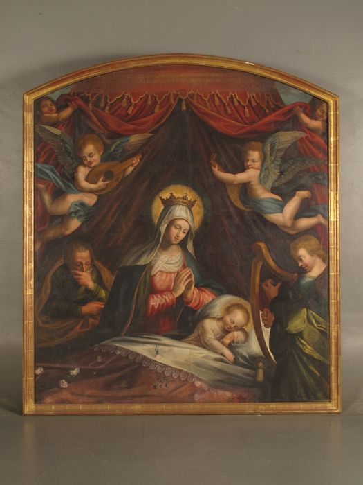 tableau : Le sommeil de l'Enfant Jésus