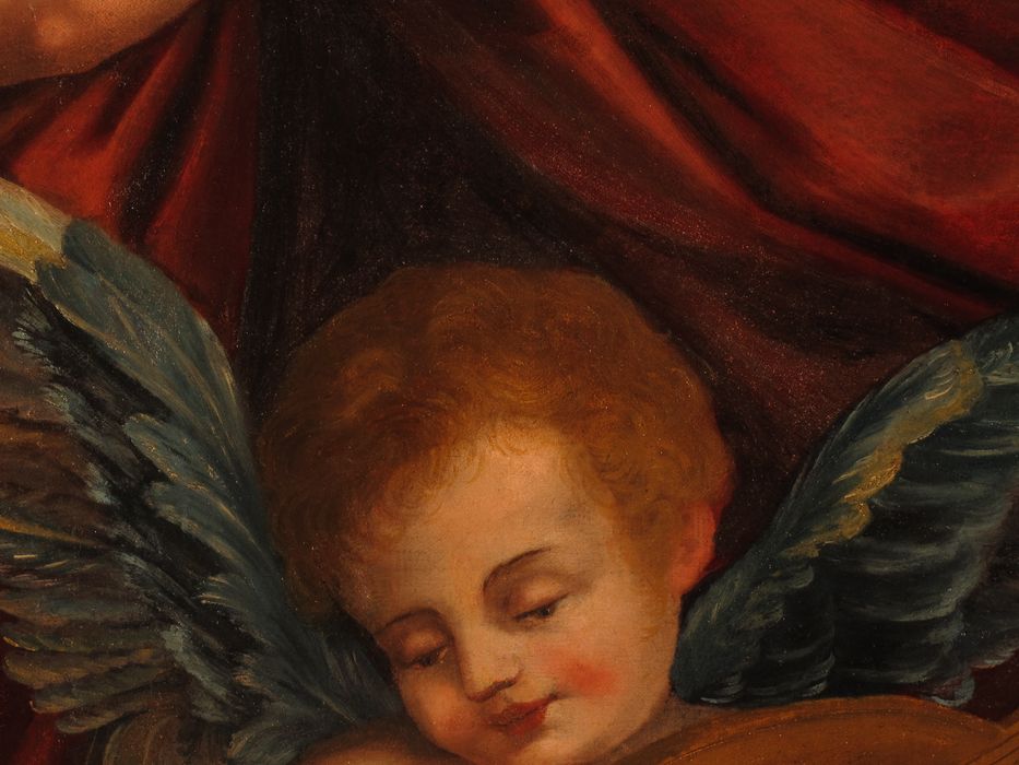 tableau : Le sommeil de l'Enfant Jésus, détail