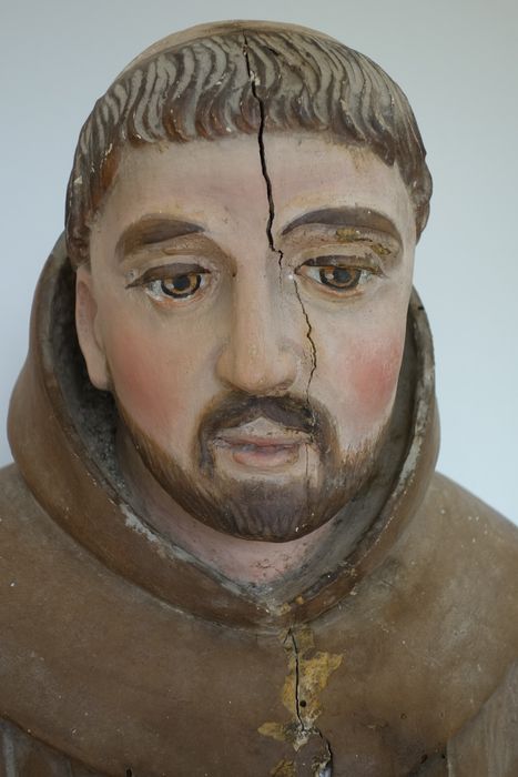 statue : Saint François, détail