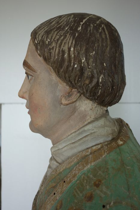 statue : Saint Mathurin, détail