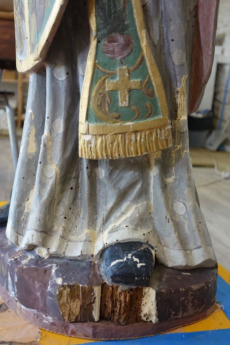 statue : Saint Mathurin, détail