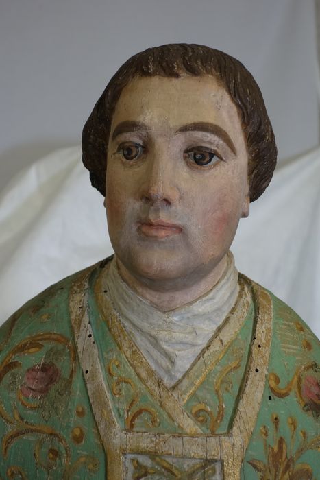 statue : Saint Mathurin, détail