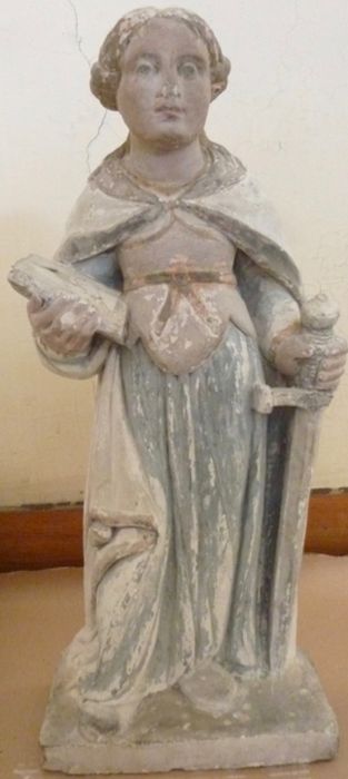 statue (statuette) : Sainte non identifiée