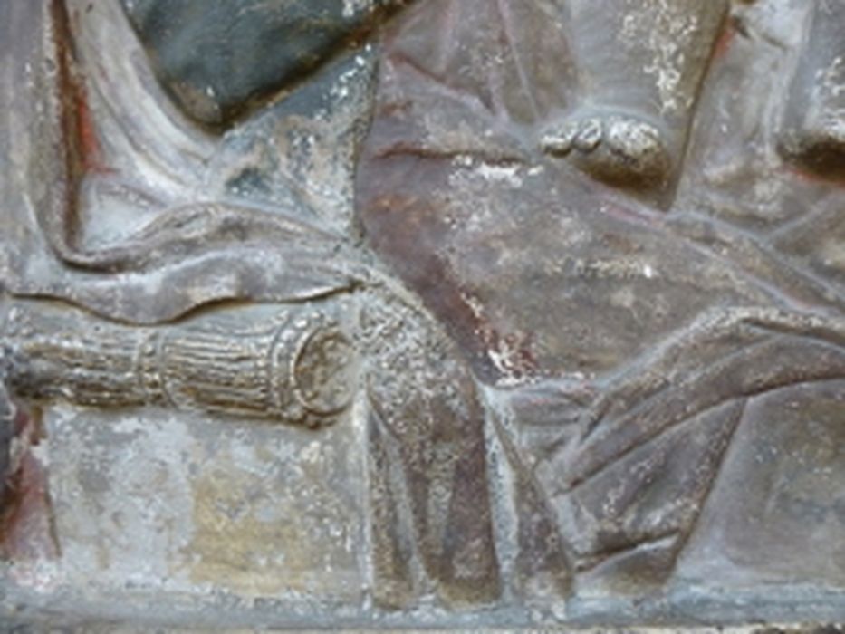 bas-relief : Vierge à l'Enfant, détail