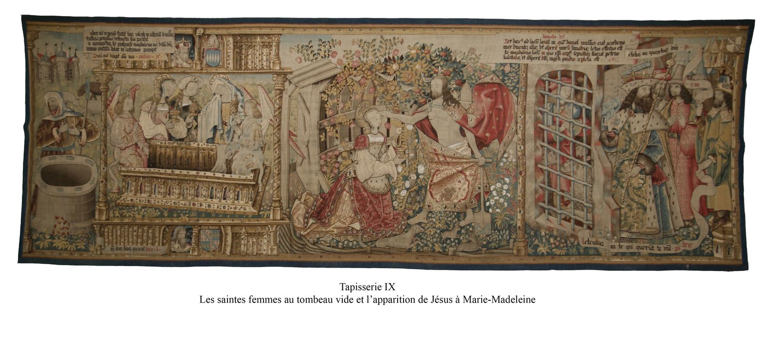 tapisseries : scènes de l'ancien et du nouveau testament, vue partielle