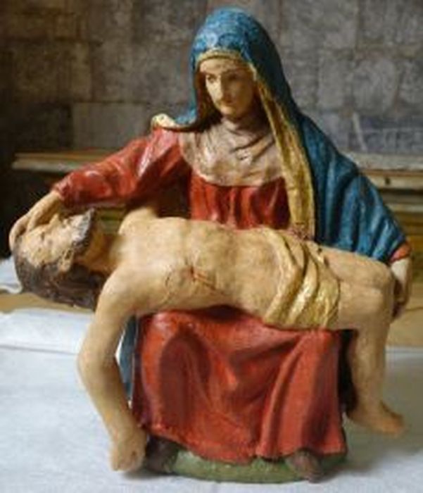 groupe sculpté : Vierge de pitié - © Ministère de la Culture (France), Médiathèque du patrimoine et de la photographie (département de la documentation), tous droits réservés