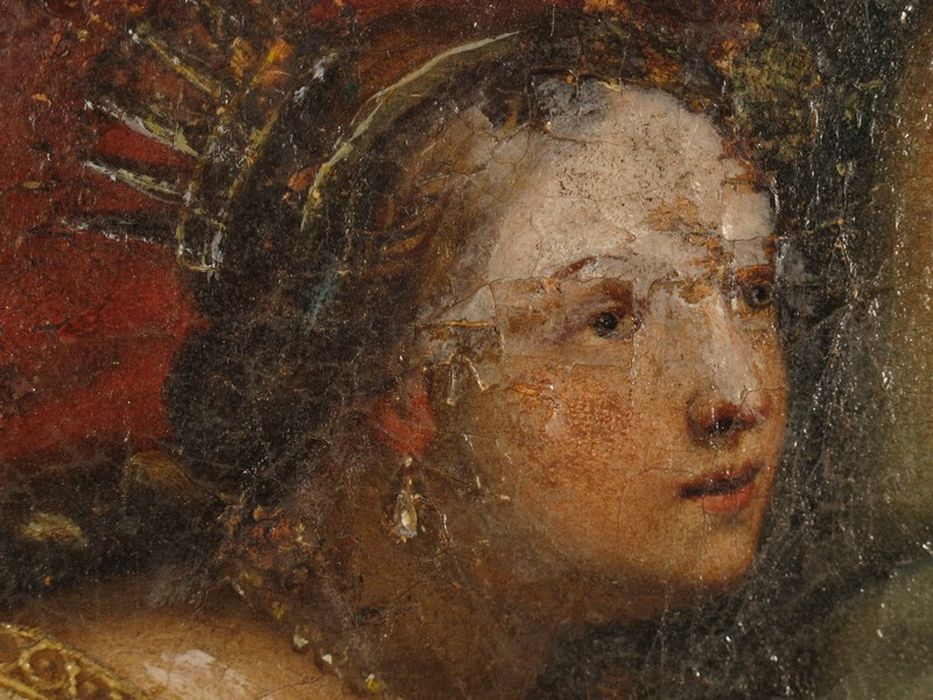 tableau : Mariage mystique de sainte Catherine, détail