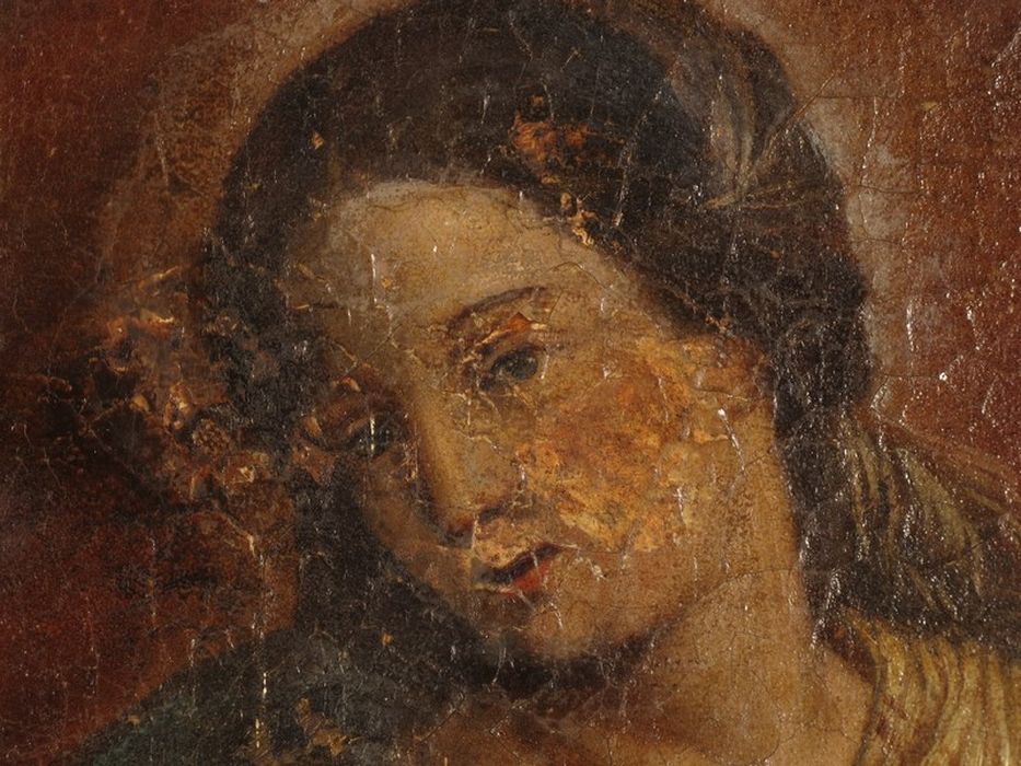 tableau : Mariage mystique de sainte Catherine, détail