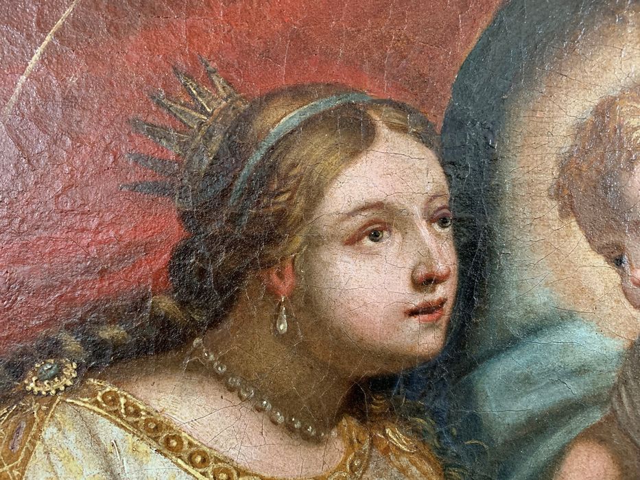 tableau : Mariage mystique de sainte Catherine, détail