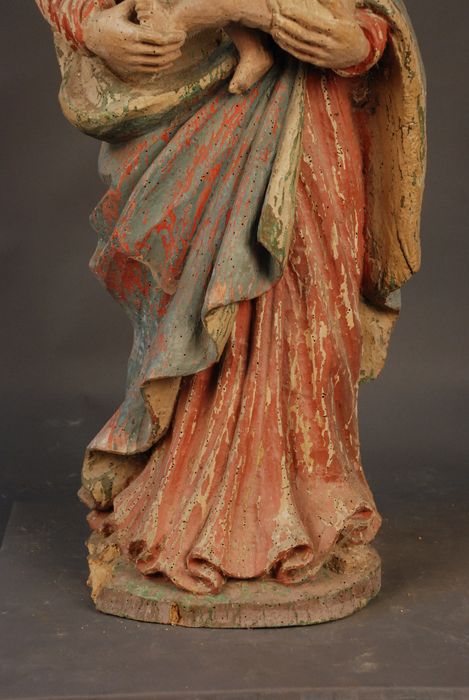 statue (statuette) : Vierge à l'Enfant, détail - © Ministère de la Culture (France), Médiathèque du patrimoine et de la photographie (département de la documentation), tous droits réservés
