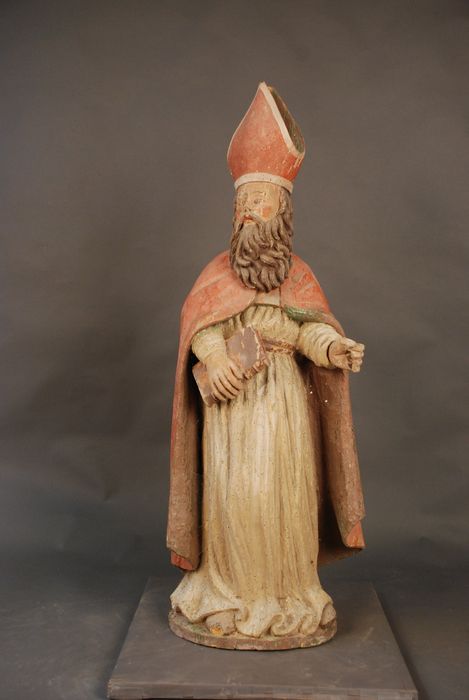 statue (statuette) : Saint évêque - © Ministère de la Culture (France), Médiathèque du patrimoine et de la photographie (département de la documentation), tous droits réservés
