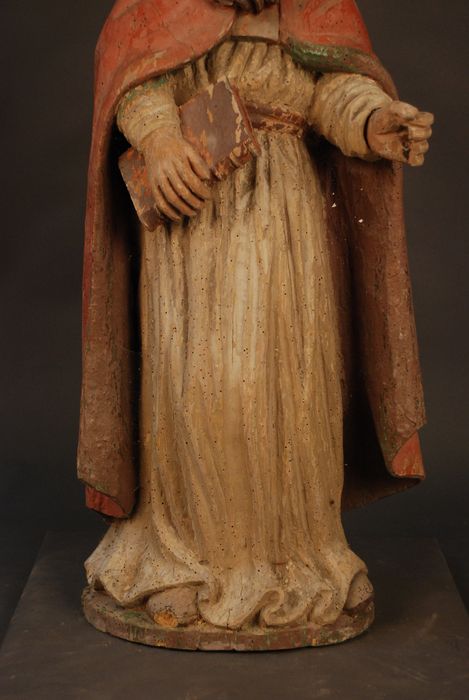 statue (statuette) : Saint évêque, détail - © Ministère de la Culture (France), Médiathèque du patrimoine et de la photographie (département de la documentation), tous droits réservés
