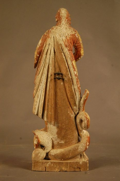 statuette : Sainte Marguerite, revers, vue générale