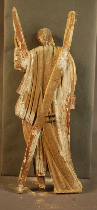 statuette : Saint André, revers, vue générale