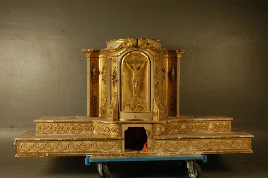 tabernacle, gradins d'autel, vue générale