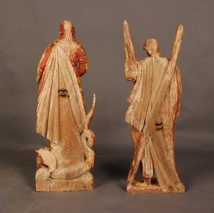 statuettes : Saint André, sainte Marguerite