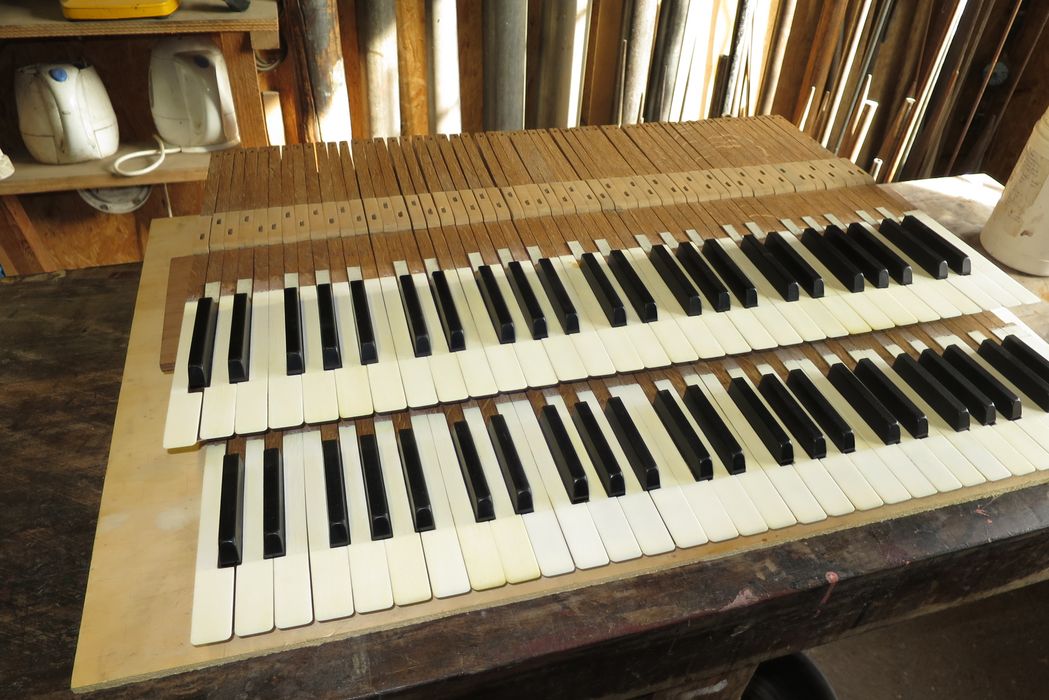 orgue de tribune : partie instrumentale de l'orgue, détail