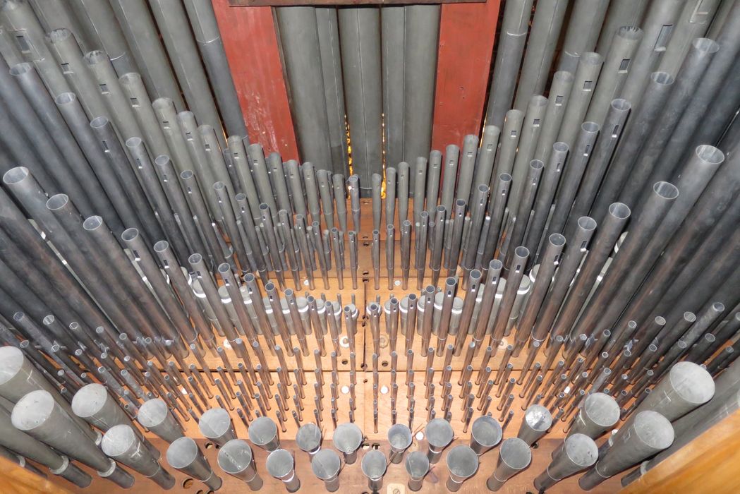 orgue de tribune : partie instrumentale de l'orgue, détail