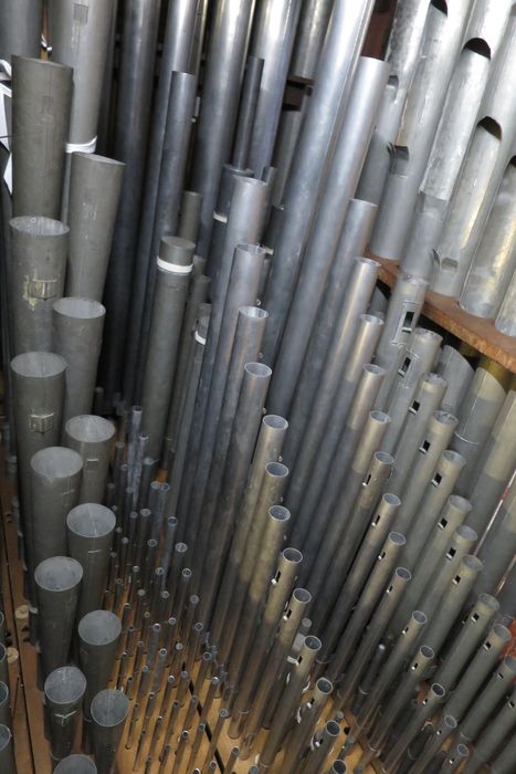 orgue de tribune : partie instrumentale de l'orgue, détail