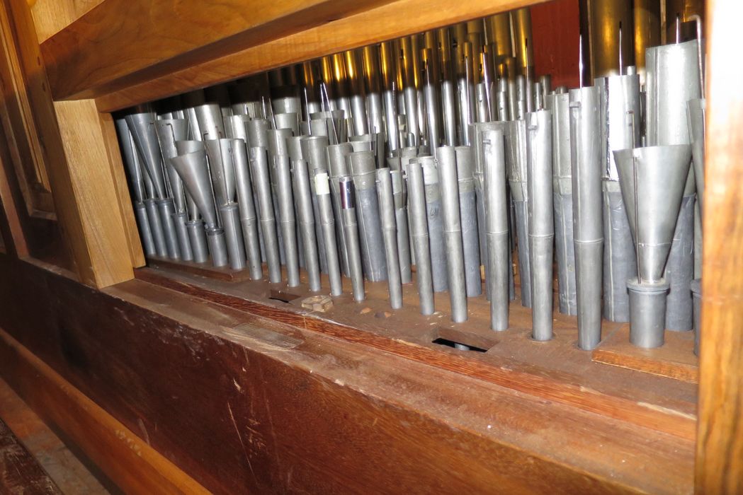 orgue de tribune : partie instrumentale de l'orgue, détail