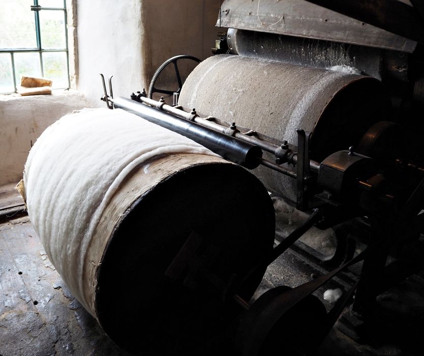 machine à démêler (carde nappeuse), dite Drousse