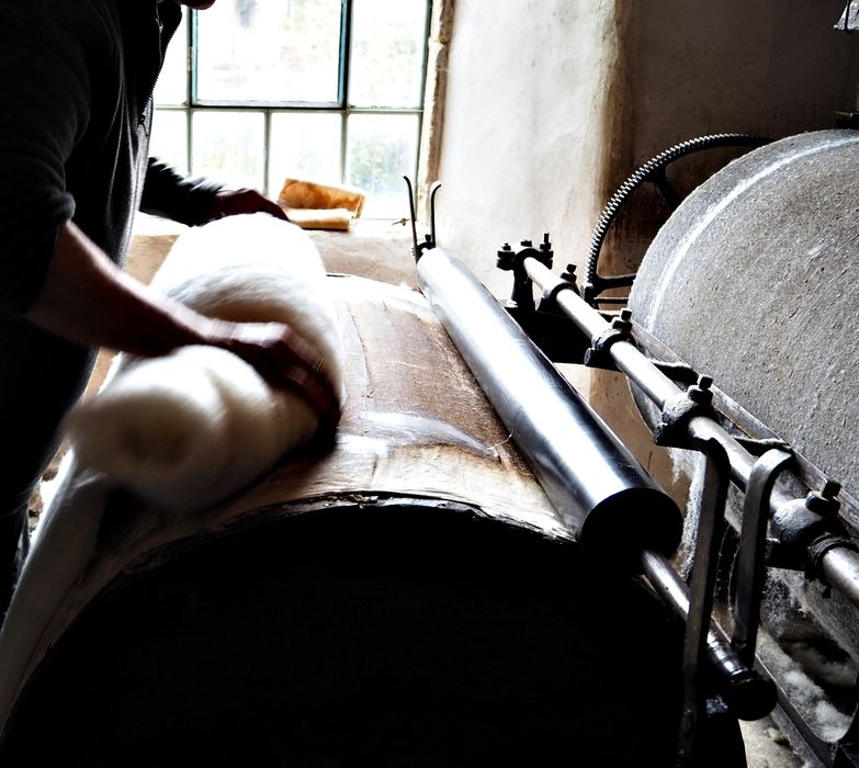 machine à démêler (carde nappeuse), dite Drousse