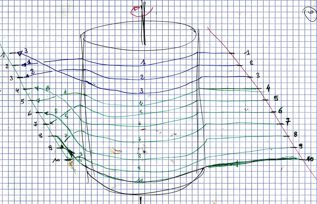 machine à filer, mule Jenny, détail, croquis du montage des cordelettes