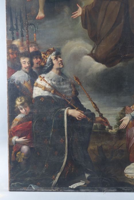 tableau : Exaltation de saint François de Paule (l'), vue partielle