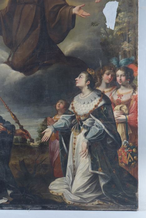 tableau : Exaltation de saint François de Paule (l'), vue partielle