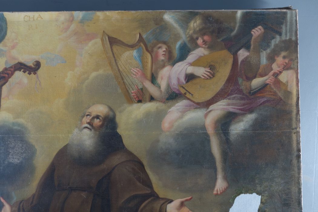 tableau : Exaltation de saint François de Paule (l'), détail