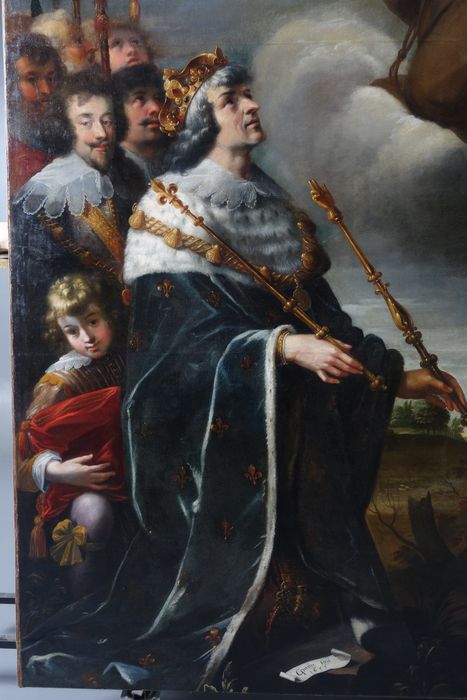 tableau : Exaltation de saint François de Paule (l'), vue partielle