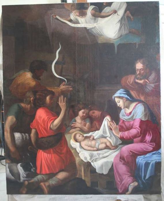 tableau : Adoration des bergers (l')