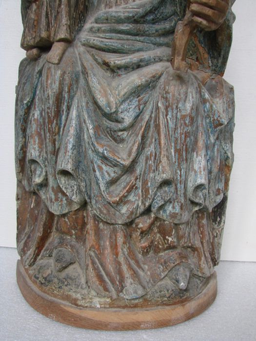 statue : Vierge à l'Enfant, détail - © Ministère de la Culture (France), Médiathèque du patrimoine et de la photographie (département de la documentation), tous droits réservés